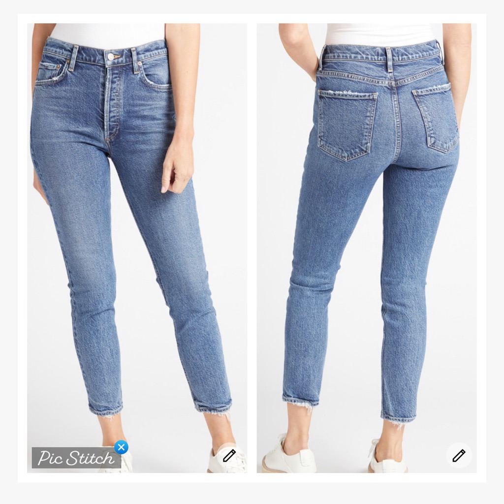 Agolde Toni Mid Rise Straight Jeans